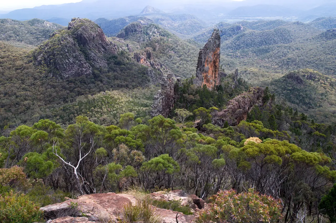 The Breadknife rock formation in Warrumbungle National Park